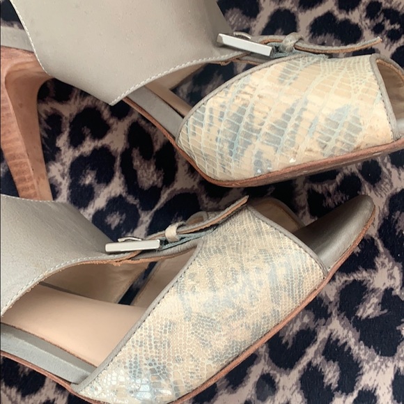 Rebecca Minkoff Leather Buckle Heels - Picture 3 of 5